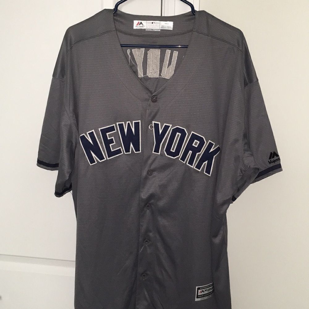 Gray Sewn New York Yankees Spring Training Tampa FL Jersey-Rudy’s Sports-bar-XL